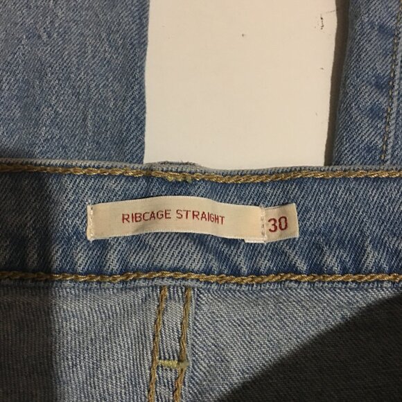 Levi's Ribcage Straight Womens Jeans Size 30 Premium Irregular - Picture 4 of 15